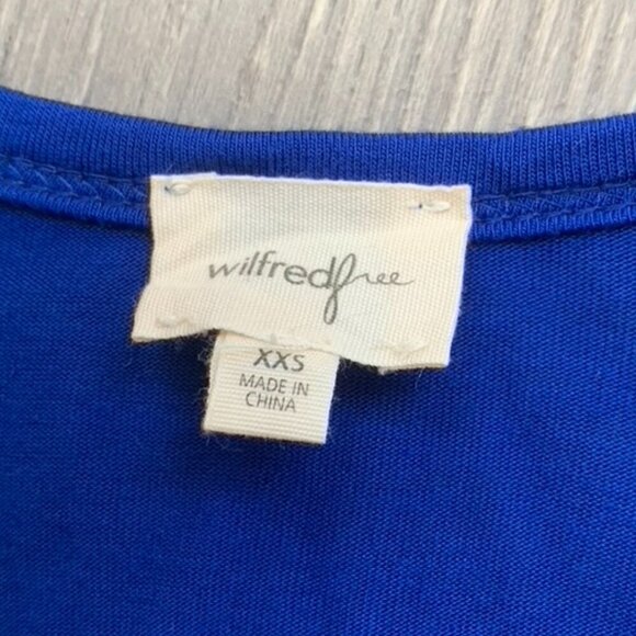 Aritzia Wilfred Free Shirt Dress Muscle Tee Sleeveless Cobalt Blue Size XXS - Picture 7 of 13